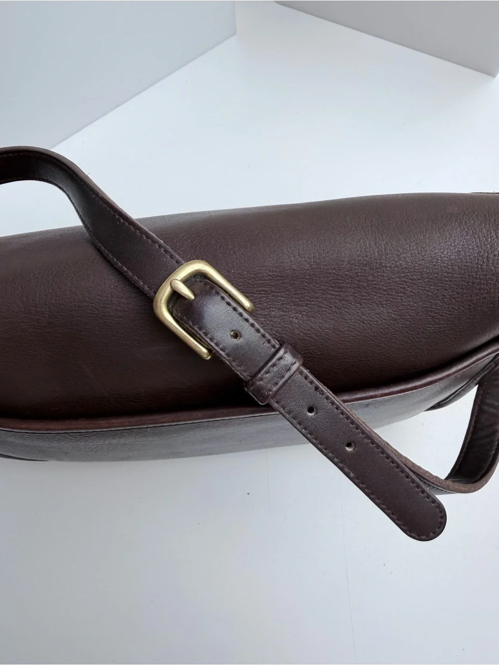 Vintage Coach 9790 City Leather Bag Crossbody Chocolate Brown